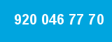 920 046 77 70